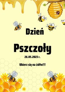 Black Yellow Modern World Bee Day Poster #ratujmypszczoły